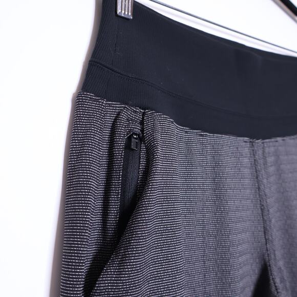 ATHLETA Venice Textured Jogger Wavy Dash Black Lightweight Active Women's M/P - Picture 9 of 14